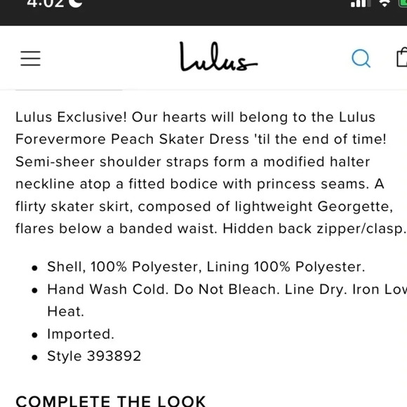 Lulus Forevermore Skater Peach Dress size XS halter neckline bodice - Picture 6 of 10